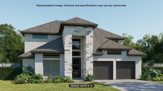 New construction Single-Family house 541 River Overlook Rd, Georgetown, TX 78628 plan 3397W - image