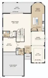 Structural options added include: Gourmet kitchen, downstairs bedroom, downstairs full bathroom, and 8' interior doors.