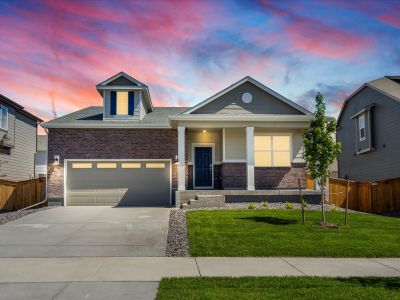 New construction Single-Family house 6172 Hourglass Drive, Brighton, CO 80601 The Byers- photo 0