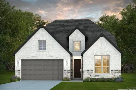 New construction Single-Family house 1420 Hallettsville, San Antonio, TX 78253 plan Farwell - image