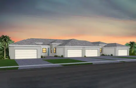 New construction Duplex house 4844 Starlight Beach Ln, Lakewood Ranch, FL 34211 plan Seagrove - image