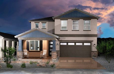 New construction Single-Family house 17313 W Wandering Creek Rd, Goodyear, AZ 85338 Geneva- photo 0