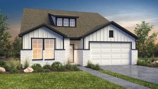 New construction Single-Family house 1607 Barlett Sq, New Braunfels, TX 78130 plan Sunrise View - image