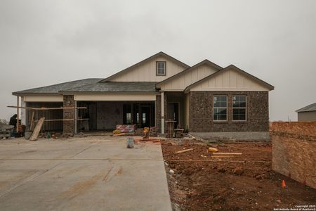 New construction Single-Family house 9318 Bronze Cyn, San Antonio, TX 78002 Kingsley- photo 0