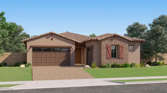 New construction Single-Family house 7854 W Tether Trl, Peoria, AZ 85383 plan Trillium Plan 4585 - image