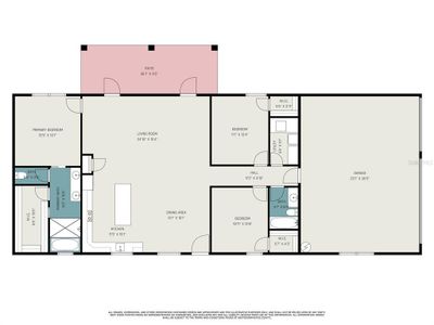 Floor plan but not of actual home. Model home.