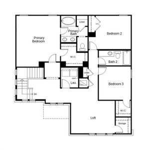 This floor plan features 3 bedrooms, 2 full baths and over 2,200 square feet of living space.