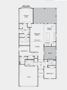 Structural options added include: covered outdoor living, study, bay window.