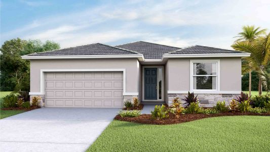 New construction Single-Family house 33570 Darley Dale Trail, Wesley Chapel, FL 33545 Allex II- photo 0