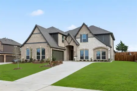 New construction Single-Family house 616 S Hidden Lakes Dr, DeSoto, TX 75115 plan Brentwood III FS (w/Media) - image