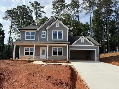 New construction Single-Family house 135 Fairwinds Dr, Covington, GA 30016 plan (GA)Jackson A.1 2 Front Entry - image