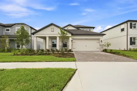 New construction Single-Family house 5663 Maydale Ave, Wesley Chapel, FL 33545 plan Newport II Bonus - image