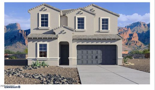 New construction Single-Family house 7327 W Buckhorn Trl, Peoria, AZ 85383 plan Stork - image