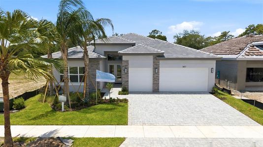 New construction Single-Family house 3857 Cabernet Ter, Wesley Chapel, FL 33543 plan Amethyst - image