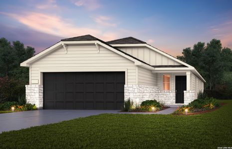 New construction Single-Family house 4061 Bermuda Ln, Seguin, TX 78155 plan Beeville - image