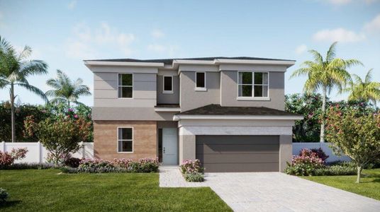 New construction Single-Family house 1752 Wandering Willow Wy, Loxahatchee, FL 33470 plan Tulip - image