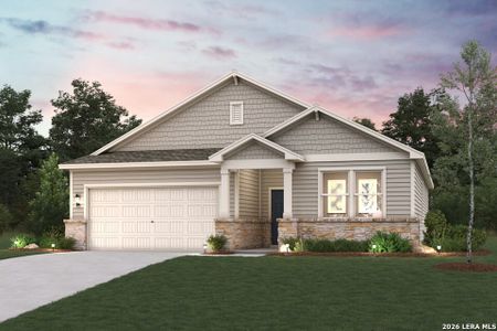 New construction Single-Family house 2528 Heritance Pass, Seguin, TX 78155 plan Blanco - 1510 - image