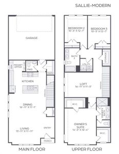 With a fantastic open concept design and tons of natural light, our end unit Sallie plan is a dream home come true!