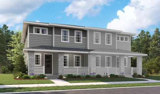 New construction Multi-Family house 5299 Front Porch Ln, Firestone, CO 80504 plan Navy 2 Duo - image