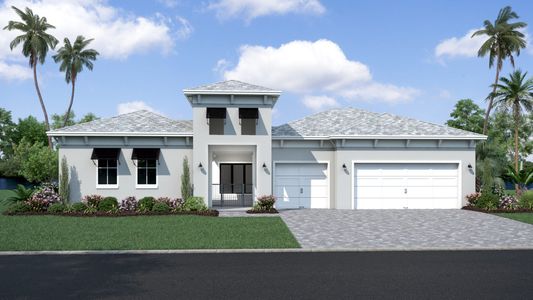 New construction Single-Family house 8405 Golden Beach Ct, Parrish, FL 34221 Courtyard- photo 0