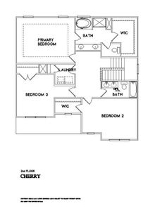 Cherry Floorplan. Second Level