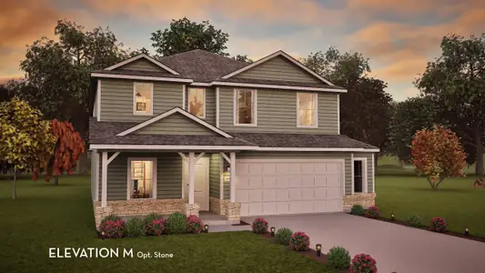 New construction Single-Family house 525 Bobcat Creek Dr, Jarrell, TX 76537 plan Concho - image