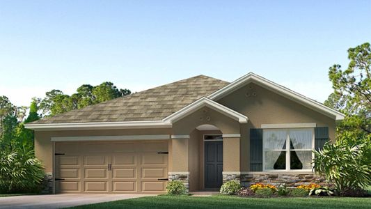 New construction Single-Family house 7166 Beaverhead Ln, Land O' Lakes, FL 34638 Aria- photo 0