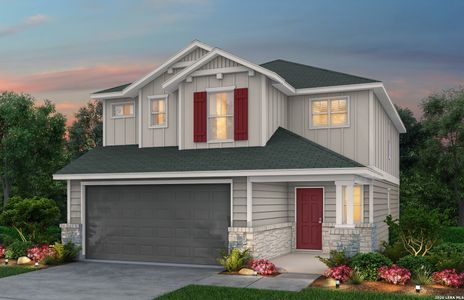 New construction Single-Family house 8218 Brandy Br, San Antonio, TX 78252 plan Coolidge - image