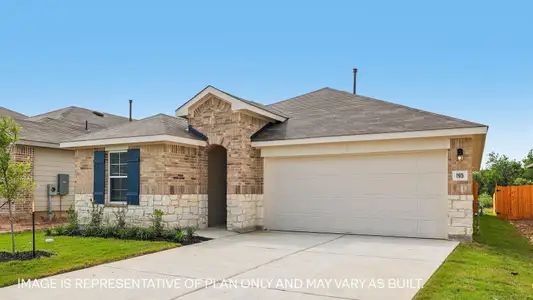 New construction Single-Family house 235 Mustang Lake Cir, Buda, TX 78610 plan The Caden - image