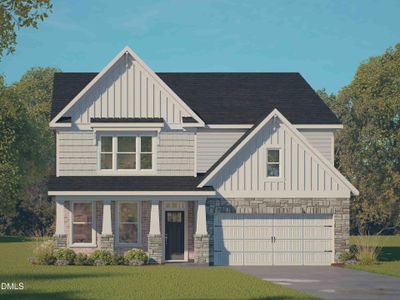 New construction Single-Family house 405 Falls Bluff Dr, Wake Forest, NC 27587 plan Hampshire - image