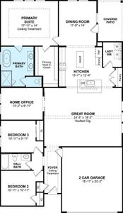 The Juniper III floor plan by K. Hovnanian Homes. 1st Floor Shown. *Prices, plans, dimensions, features, specifications, materials, and availability of homes or communities are subject to change without notice or obligation.