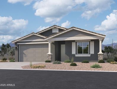 New construction Single-Family house 7596 W Saddlehorn Rd, Peoria, AZ 85383 Larkspur- photo 0
