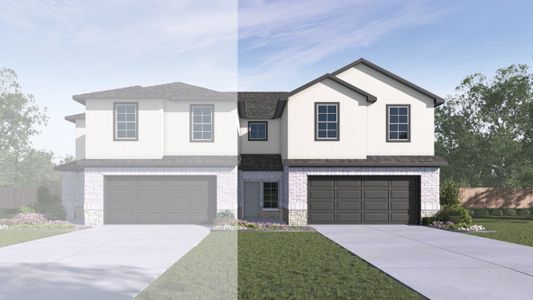 New construction Duplex house 14828 Grey Ghost Way, Unit A, Manor, TX 78653 The Sycamore- photo 0