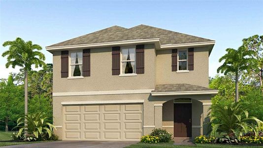 New construction Single-Family house 33301 Darley Dale Trail, Wesley Chapel, FL 33545 Robie- photo 0