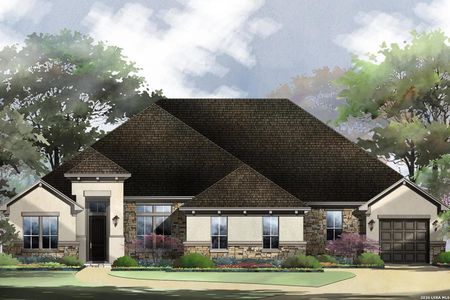 New construction Single-Family house 18519 Powder Ml, San Antonio, TX 78257 plan Vermentino - image