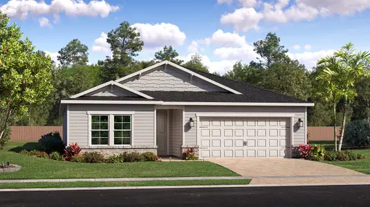 New construction Single-Family house 3112 Tupelo Lp, Green Cove Springs, FL 32043 plan Nassau 3 Car Garage - image