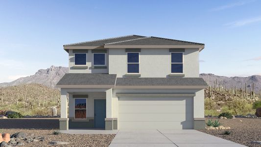 New construction Single-Family house 10042 N Cascalote Ln, Marana, AZ 85653 plan Madison - image