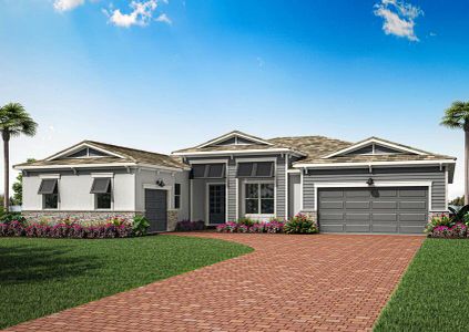 New construction Single-Family house 10741 Sw Mistarva Pl, Port St. Lucie, FL 34987 plan Monaco - image