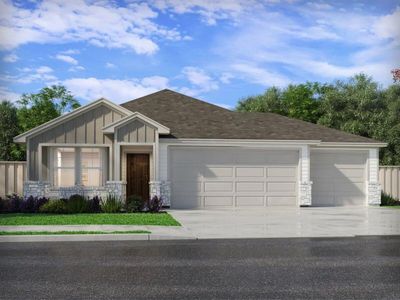 New construction Single-Family house 301 Gristmill Rd, Burnet, TX 78611 plan The Callaghan (830) - image