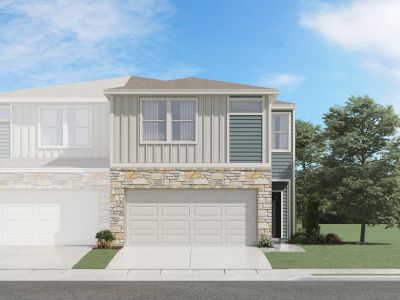 New construction Townhouse house 165 Calcite Rd, Unit 3, Kyle, TX 78640 plan The McKinney (180) - image