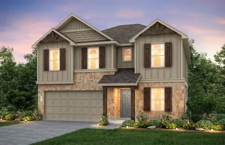 New construction Single-Family house 821 Rubber Tree Wy, Buda, TX 78610 plan Kisko - image