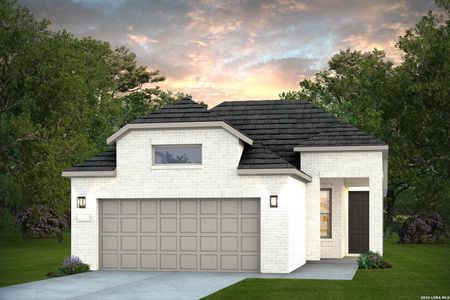 New construction Single-Family house 627 Plumero Ave, New Braunfels, TX 78132 plan Compass - image
