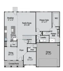 New construction Single-Family house 121 Willow Bend Rd, Hiram, GA 30141 plan Glynn - image
