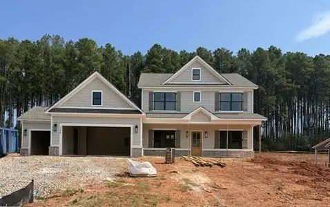 New construction Single-Family house 348 Weslyn Dr, Social Circle, GA 30025 plan (GA) Brooks A.1 3 Front Entry - image