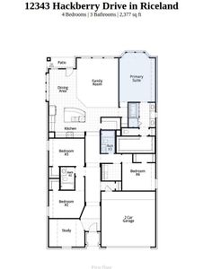 New construction Single-Family house 12343 Hackberry Dr, Mont Belvieu, TX 77523 plan Davenport Plan - image