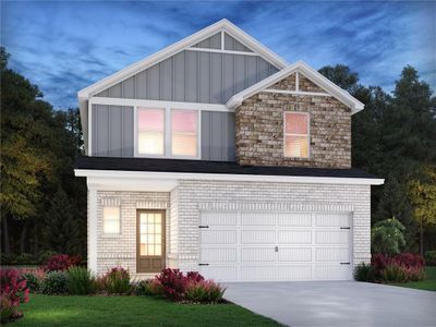 New construction Single-Family house 714 Lily Blossom Path, Lawrenceville, GA 30045 Paisley- photo 0