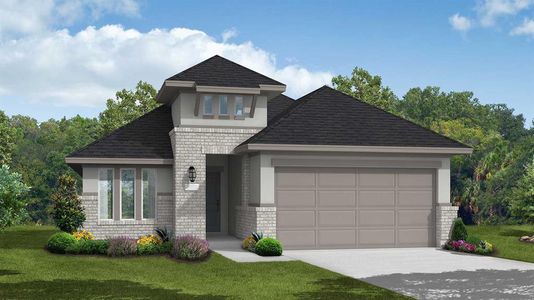 New construction Single-Family house 1218 Wandering Brook Street, Magnolia, TX 77354 Portland (1677-HV-35)- photo 0