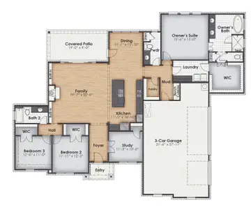 New construction Single-Family house 122 Stagecoach Xing, Bridgeport, TX 76426 plan The Irving - image