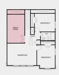 Structural options added include: media room on the second floor.