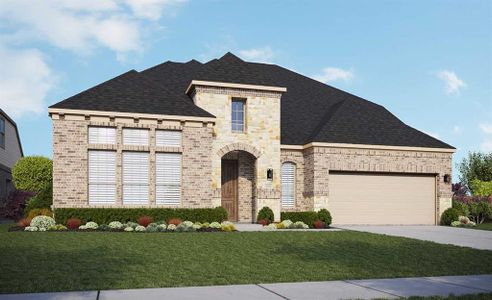 New construction Single-Family house 909 Sunny Ridge Dr, Leander, TX 78641 Classic Series - Princeton- photo 0 0